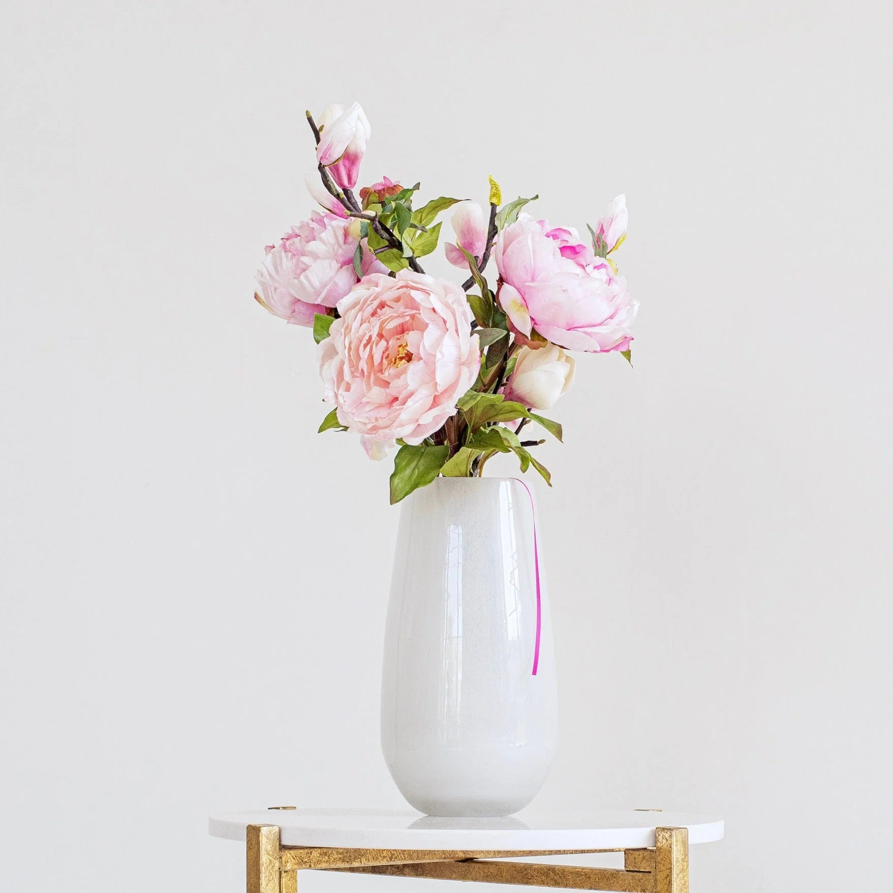 Pink Peony & Magnolia Arrangement - Image 6
