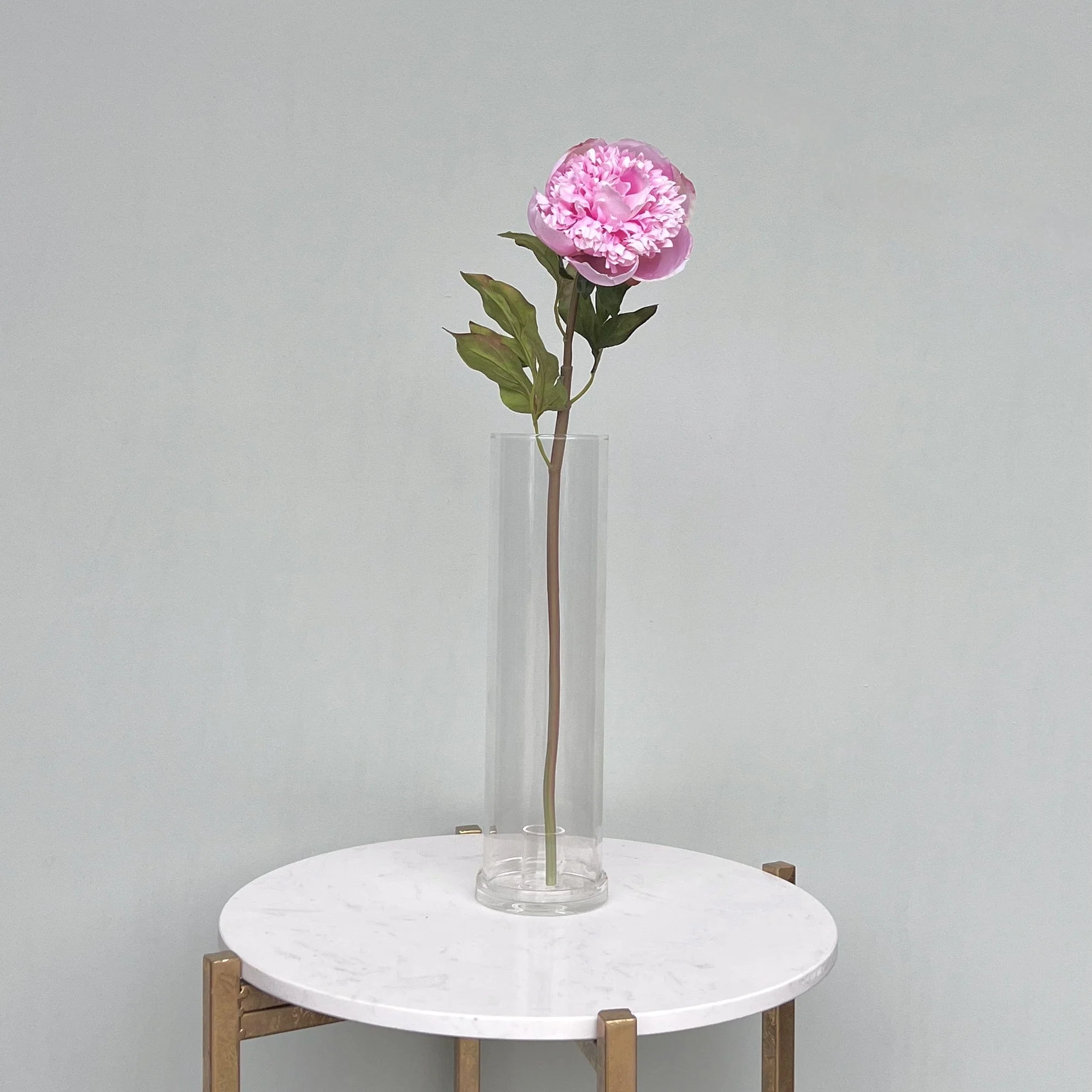 Artificial Pink Open Peony - Image 2
