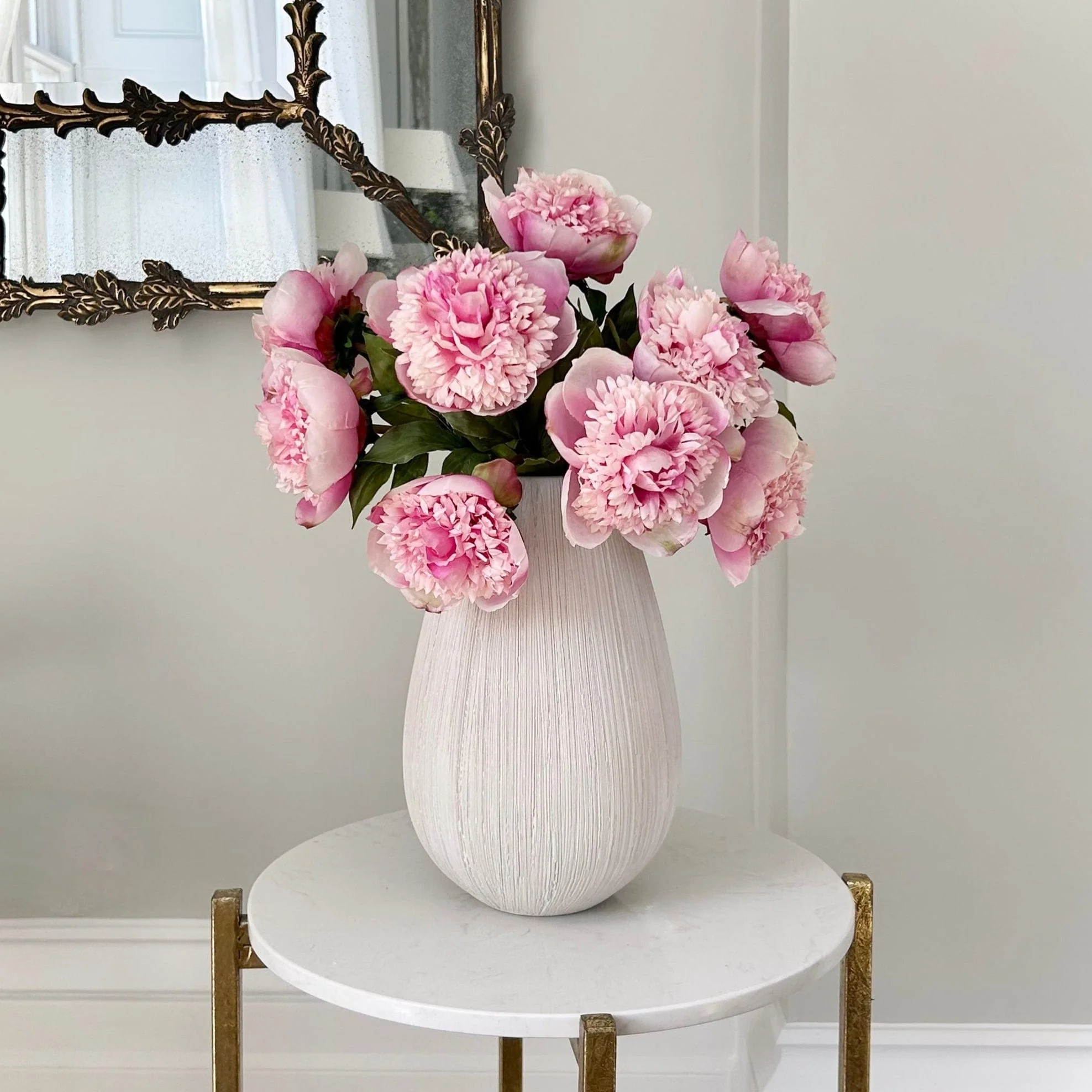 Artificial Pink Open Peony - Image 3