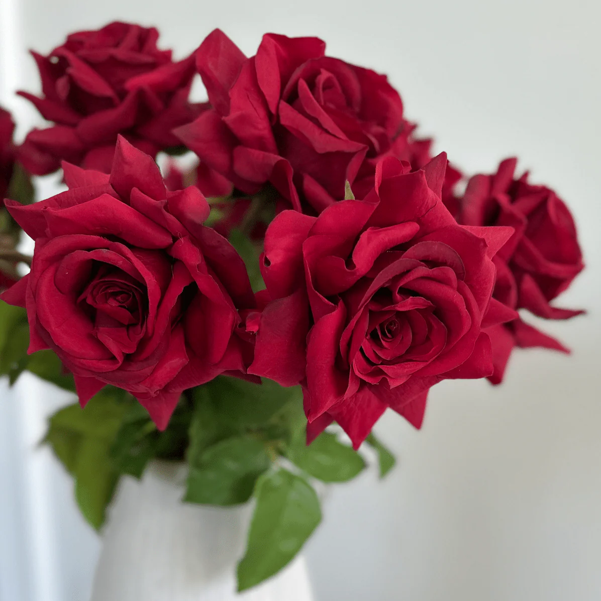 Artificial Red Tea Rose - Image 3