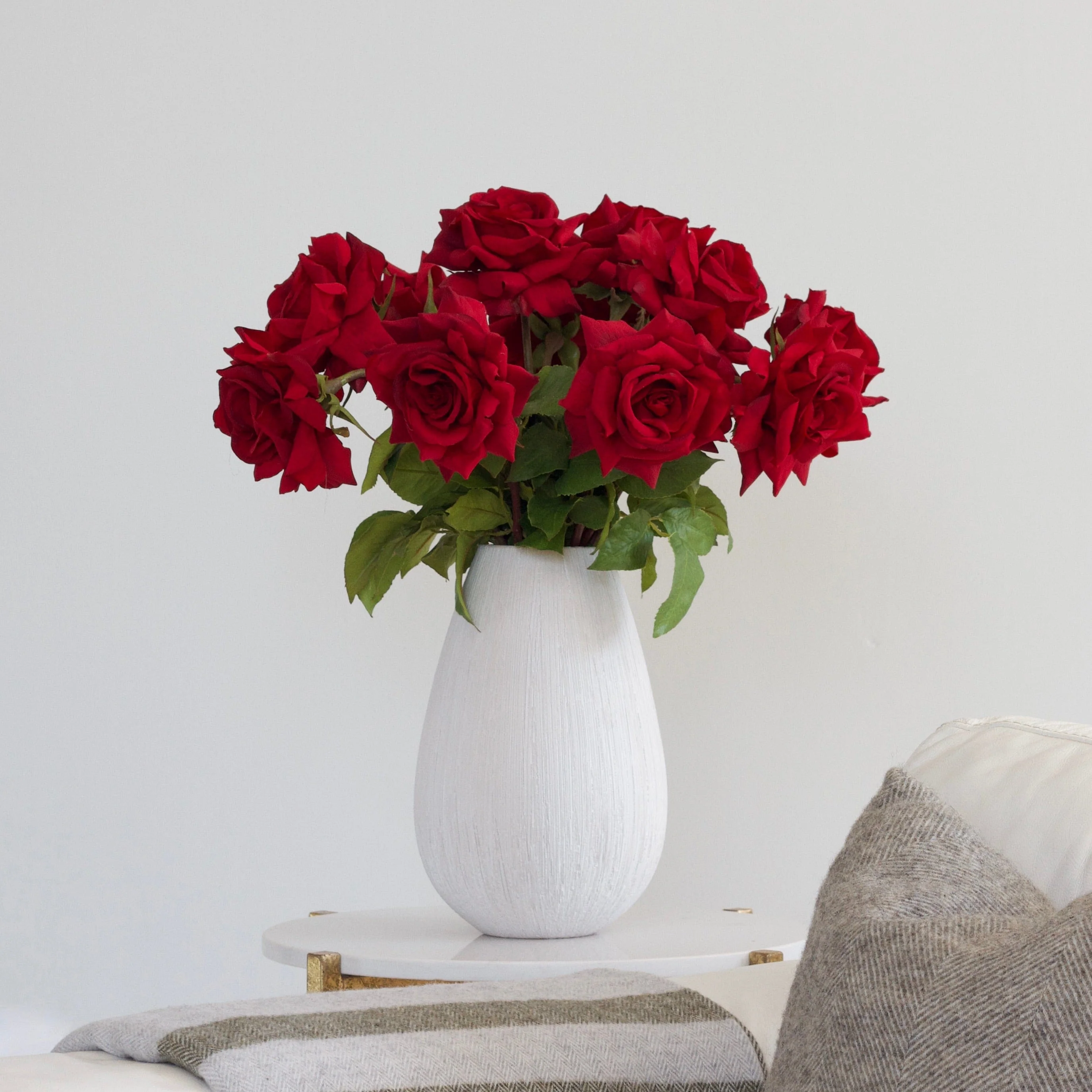 Artificial Red Tea Rose - Image 4
