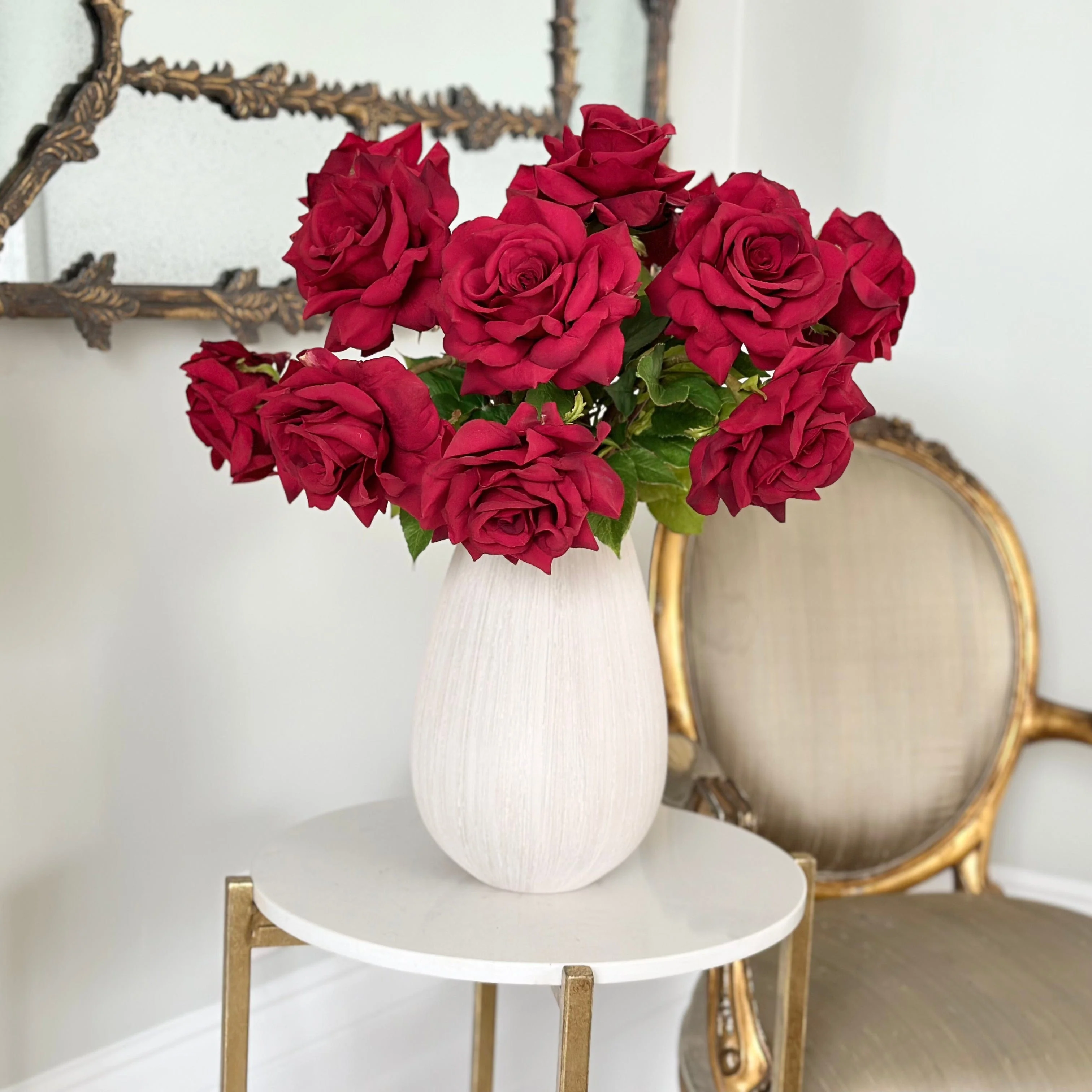 Artificial Red Tea Rose - Image 6