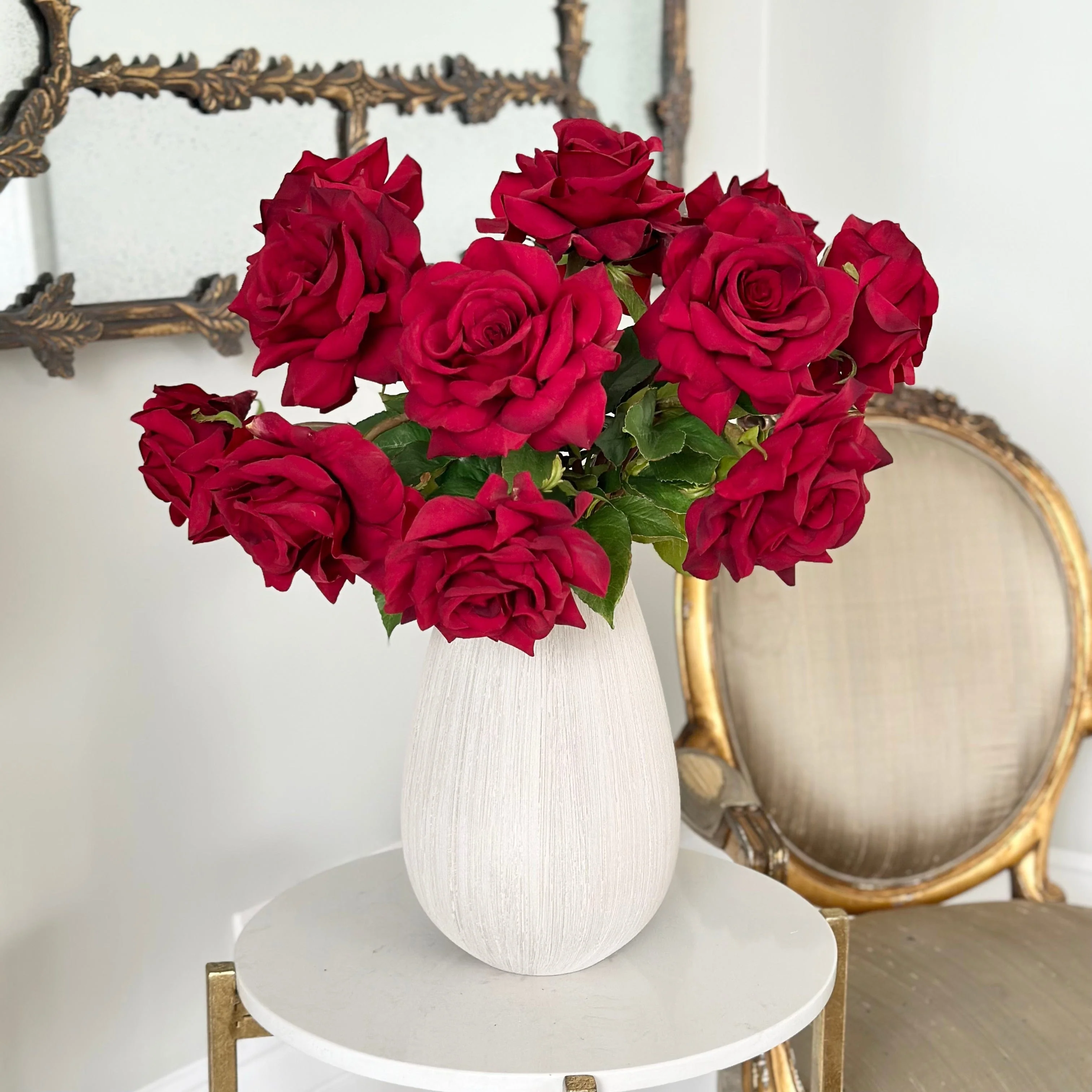 Artificial Red Tea Rose - Image 7