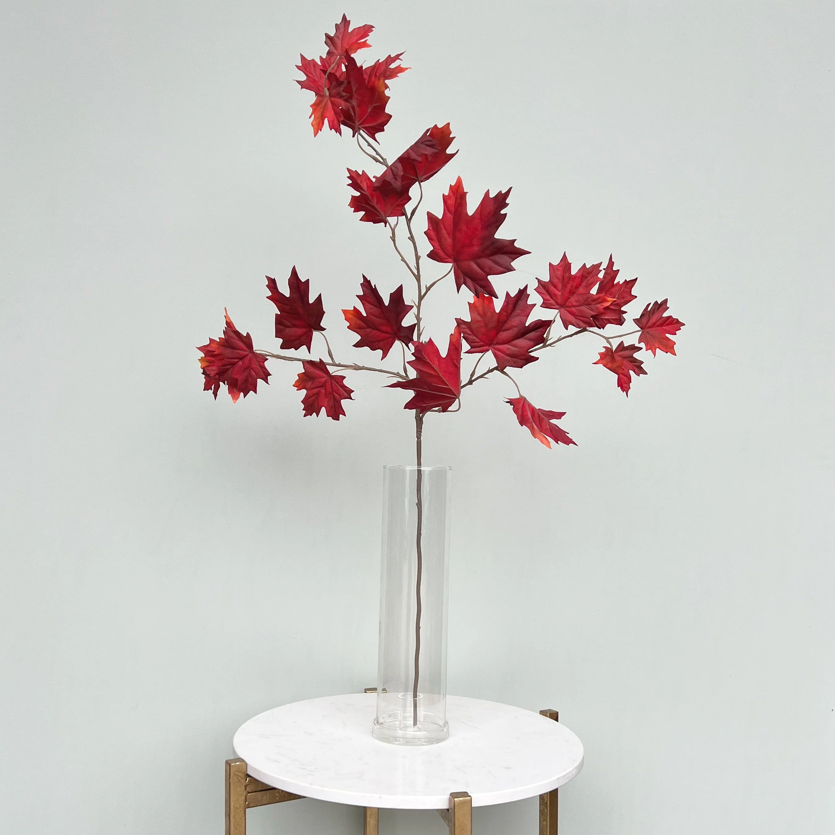 Artificial Red Maple Leaves - Image 2
