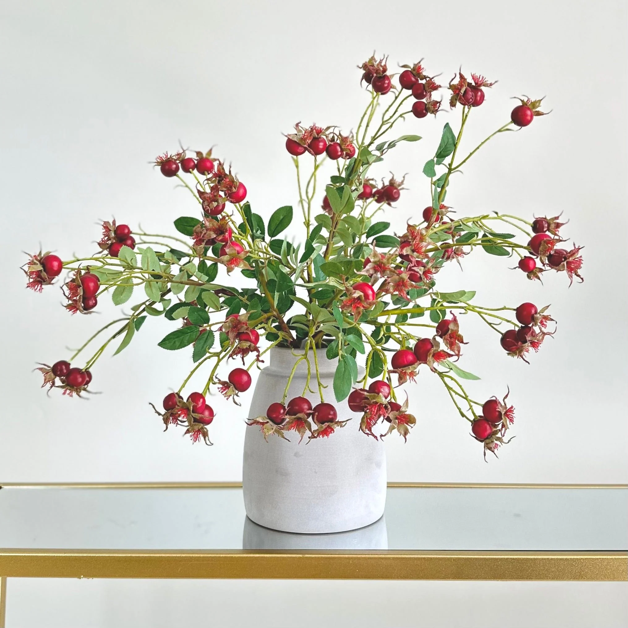 Artificial Red Rosehips - Image 3