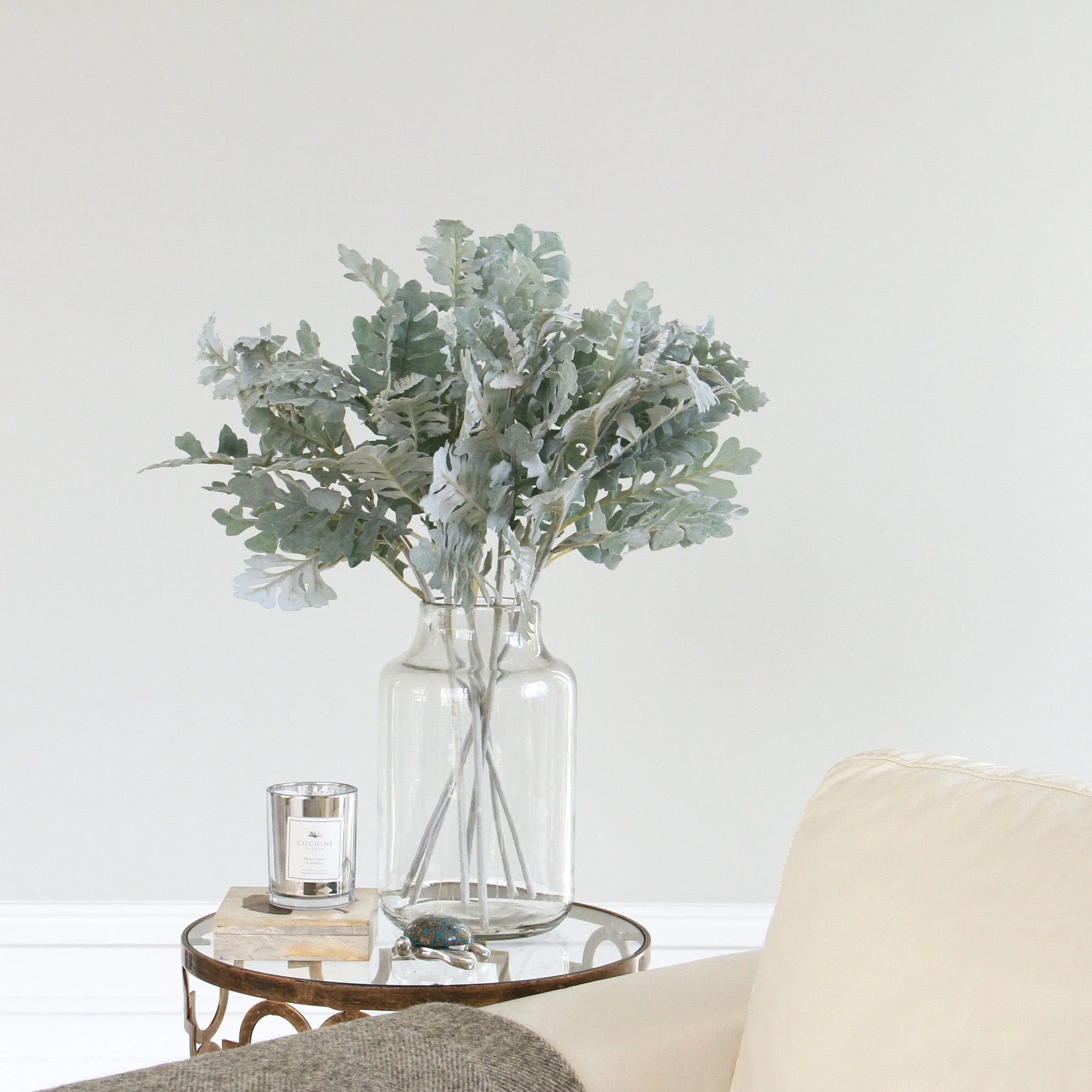 Artificial Silver Senecio Leaf - Image 3