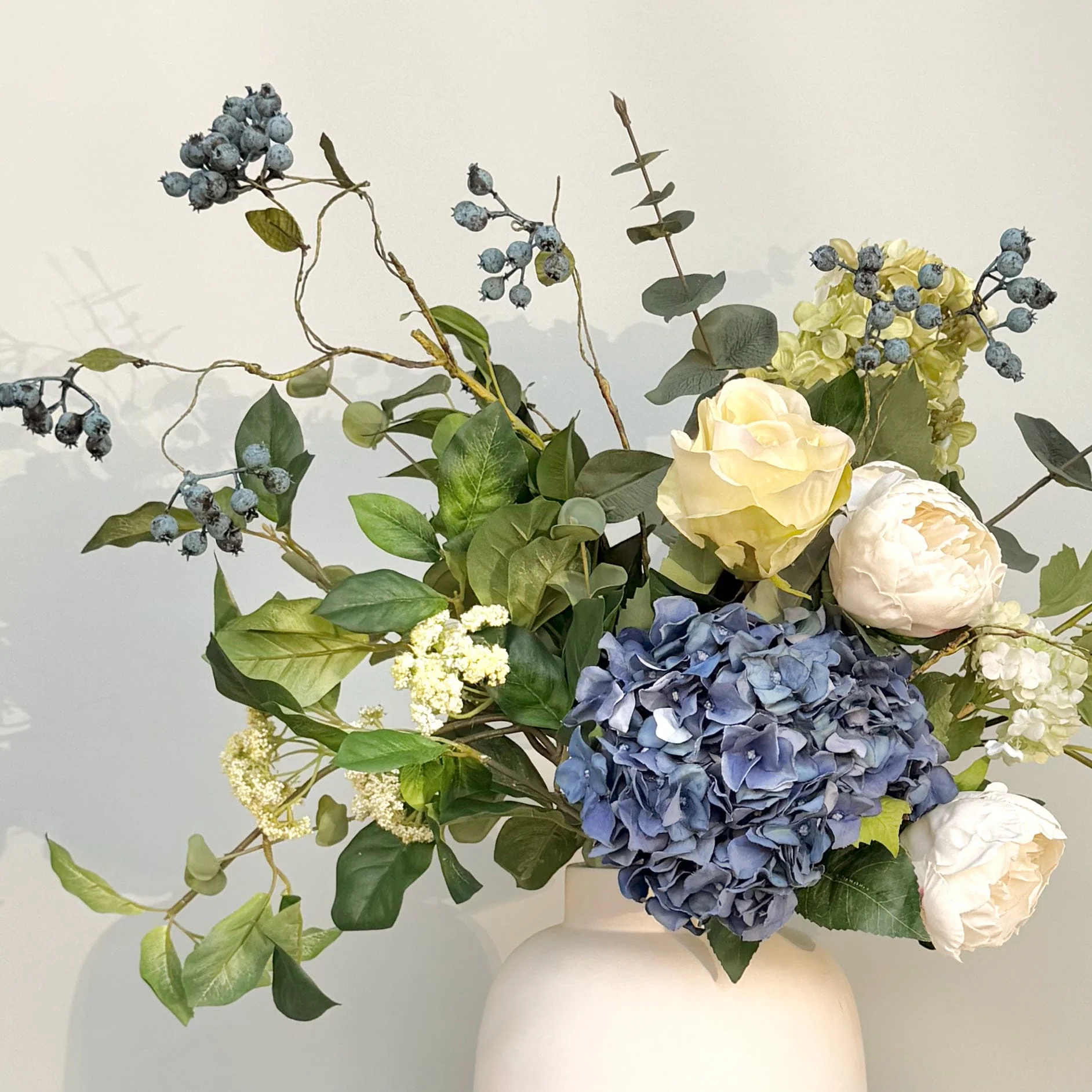 Born In September: Sapphire Flower Bouquet & Vase - Image 2