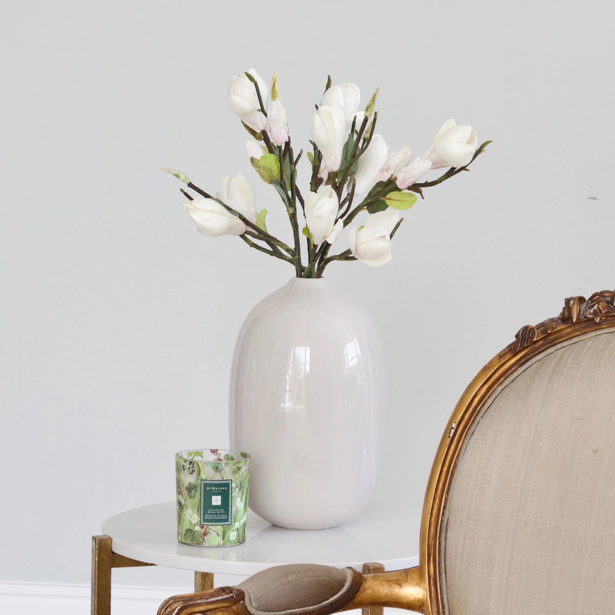Artificial White Short Magnolia - Image 4