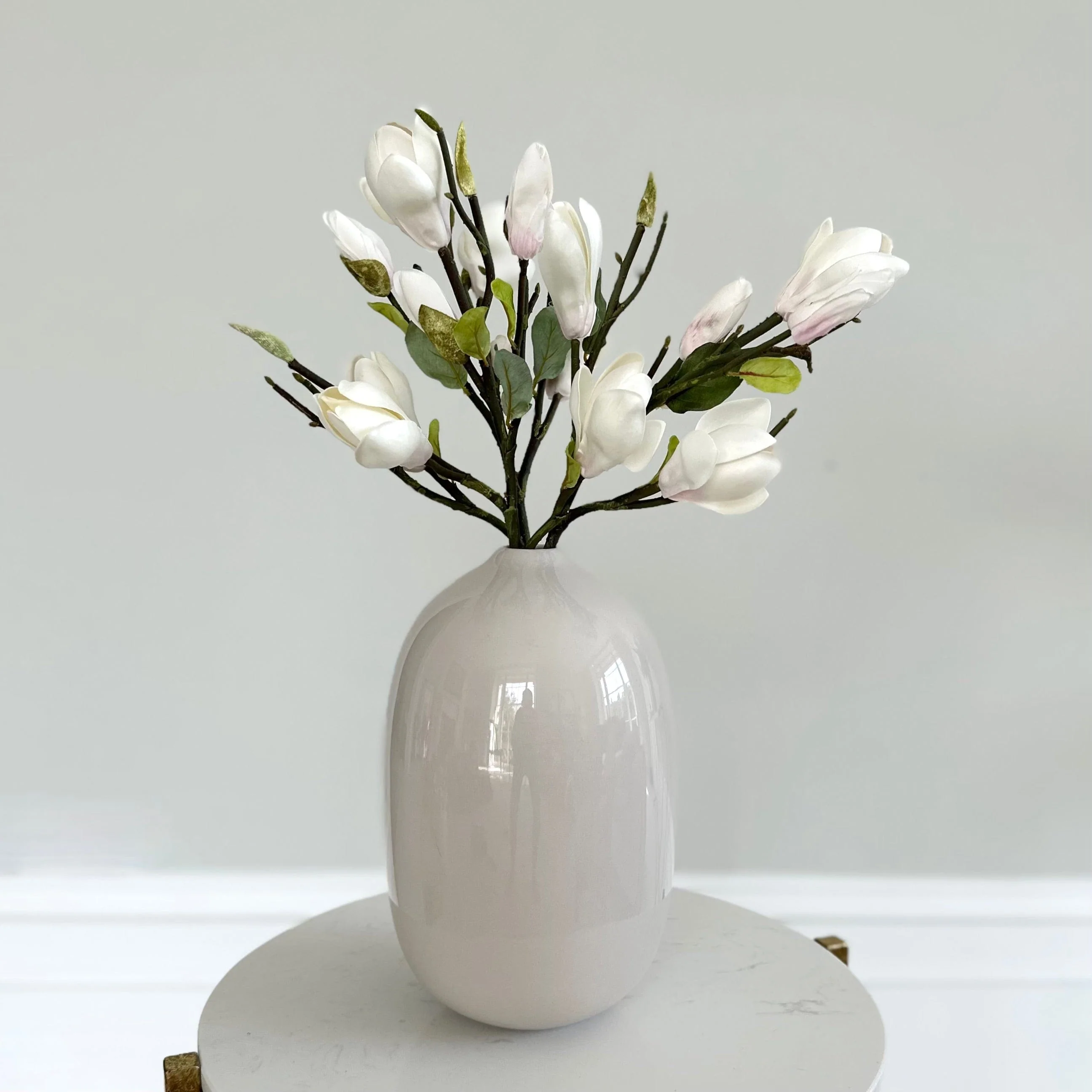 Artificial White Short Magnolia - Image 5