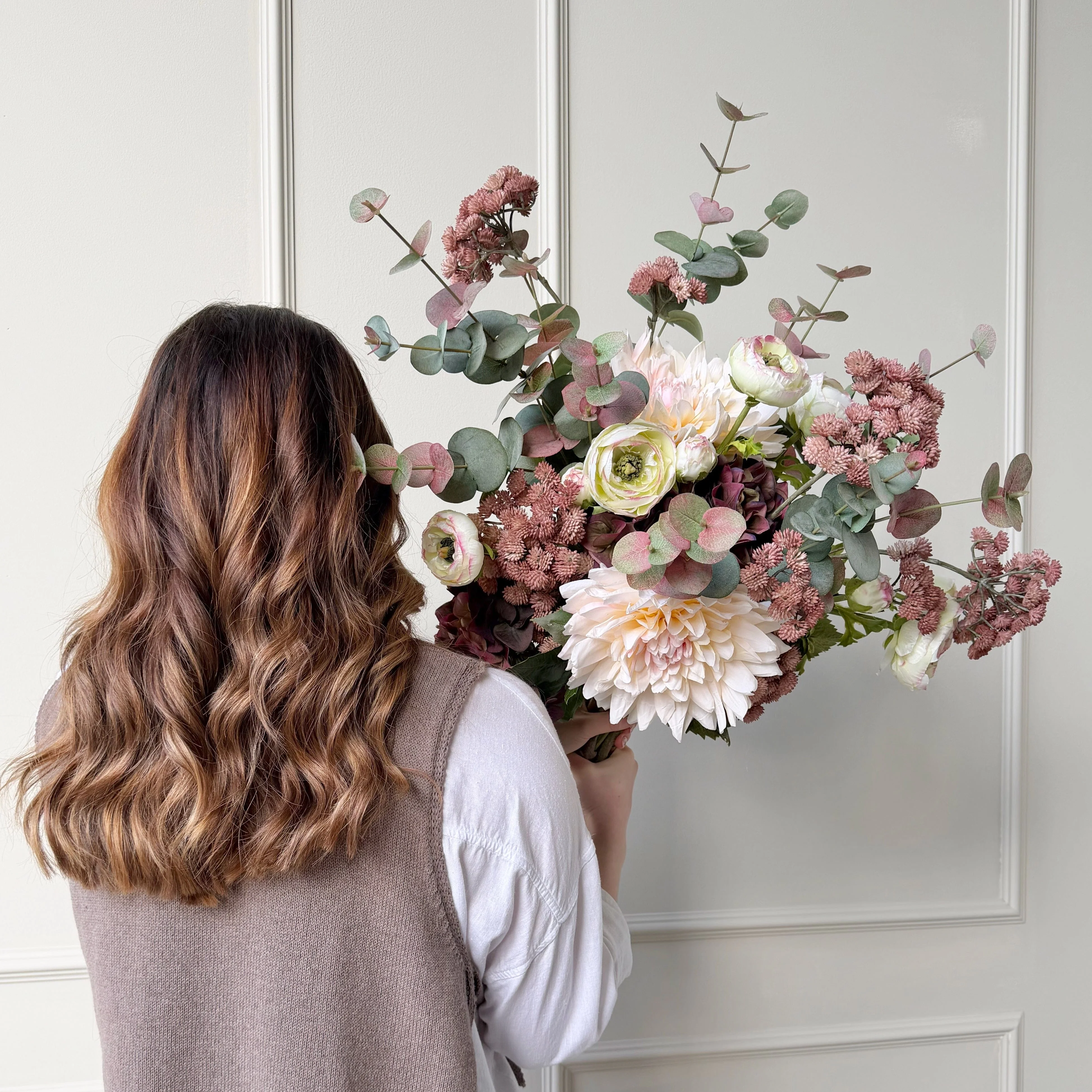 Smoked Fig Artificial Flower Arrangement - Image 5