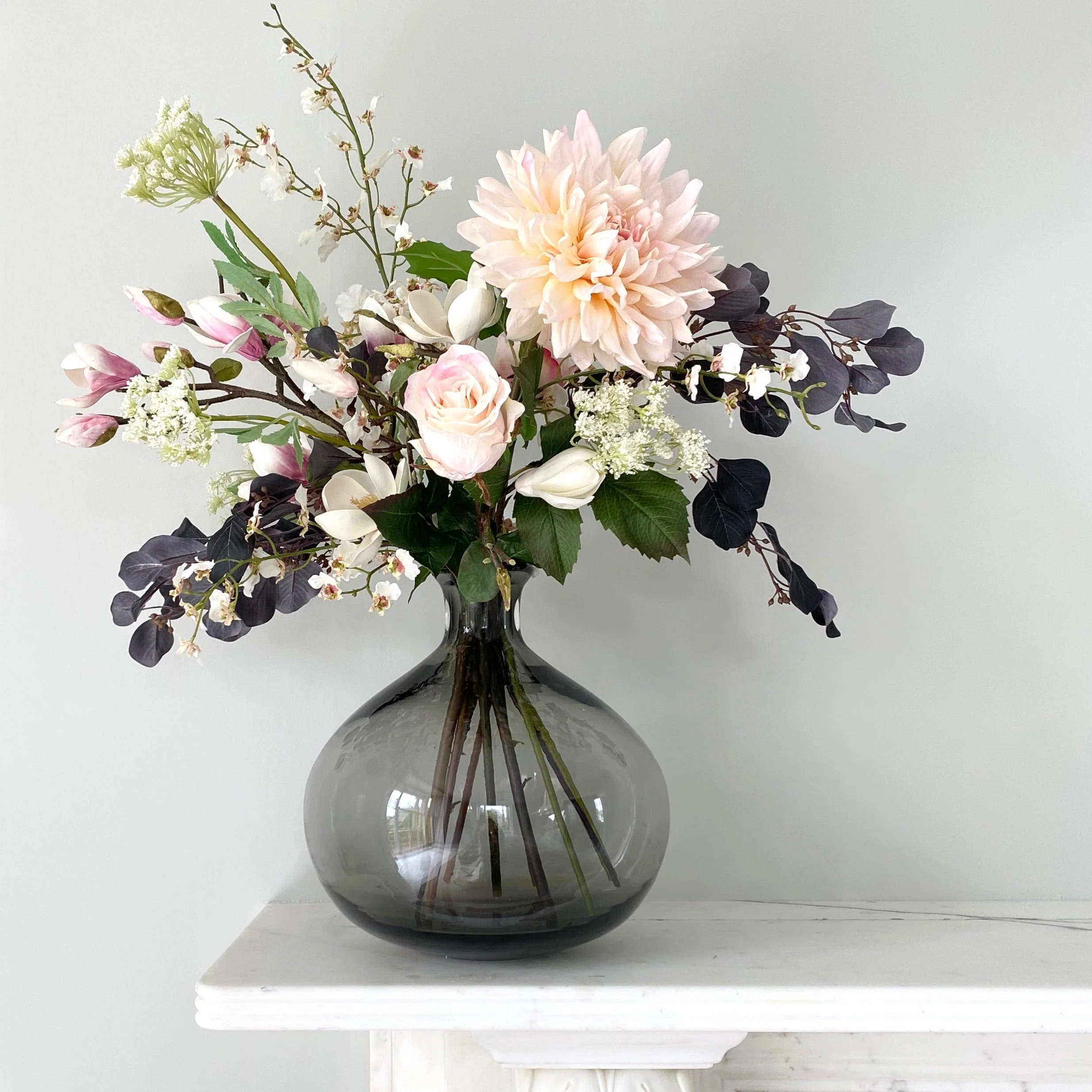 Smoky Grey Bulb Vase - Image 3