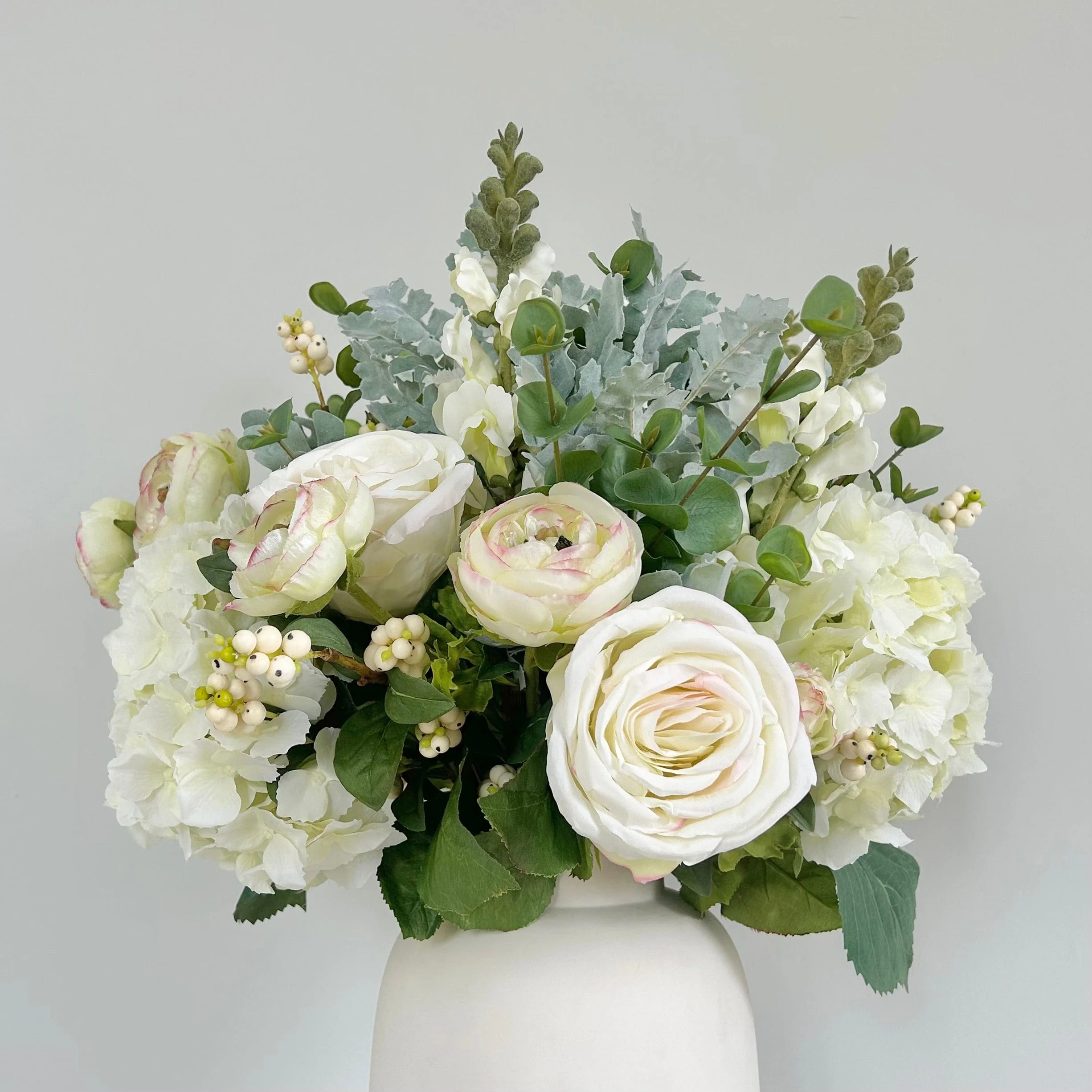 Snowberry Bliss Artificial Flower Arrangement - Image 3