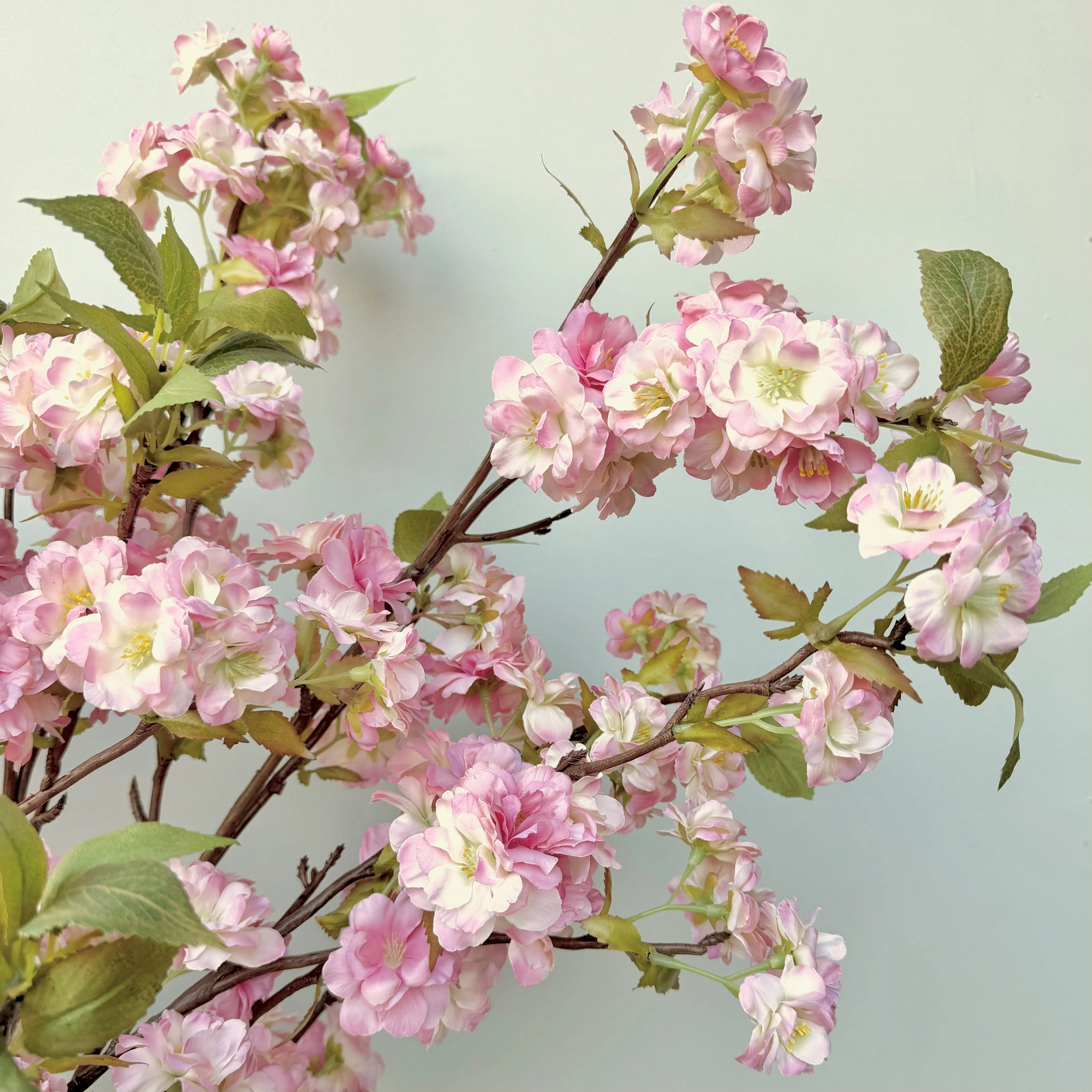 Artificial Tall Pink Cherry Blossom Branch - Image 3