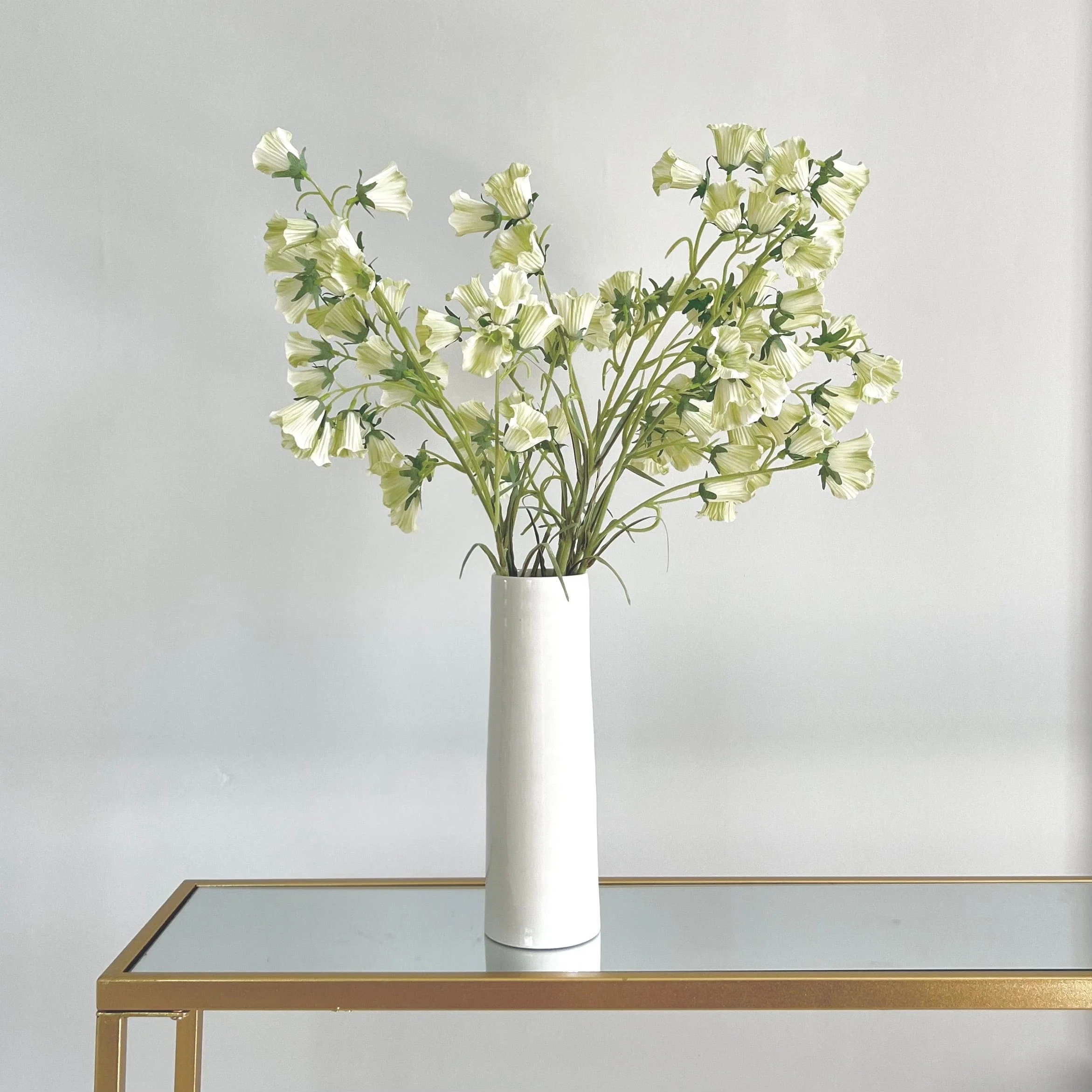 Artificial Cream Canterbury Bells - Image 3