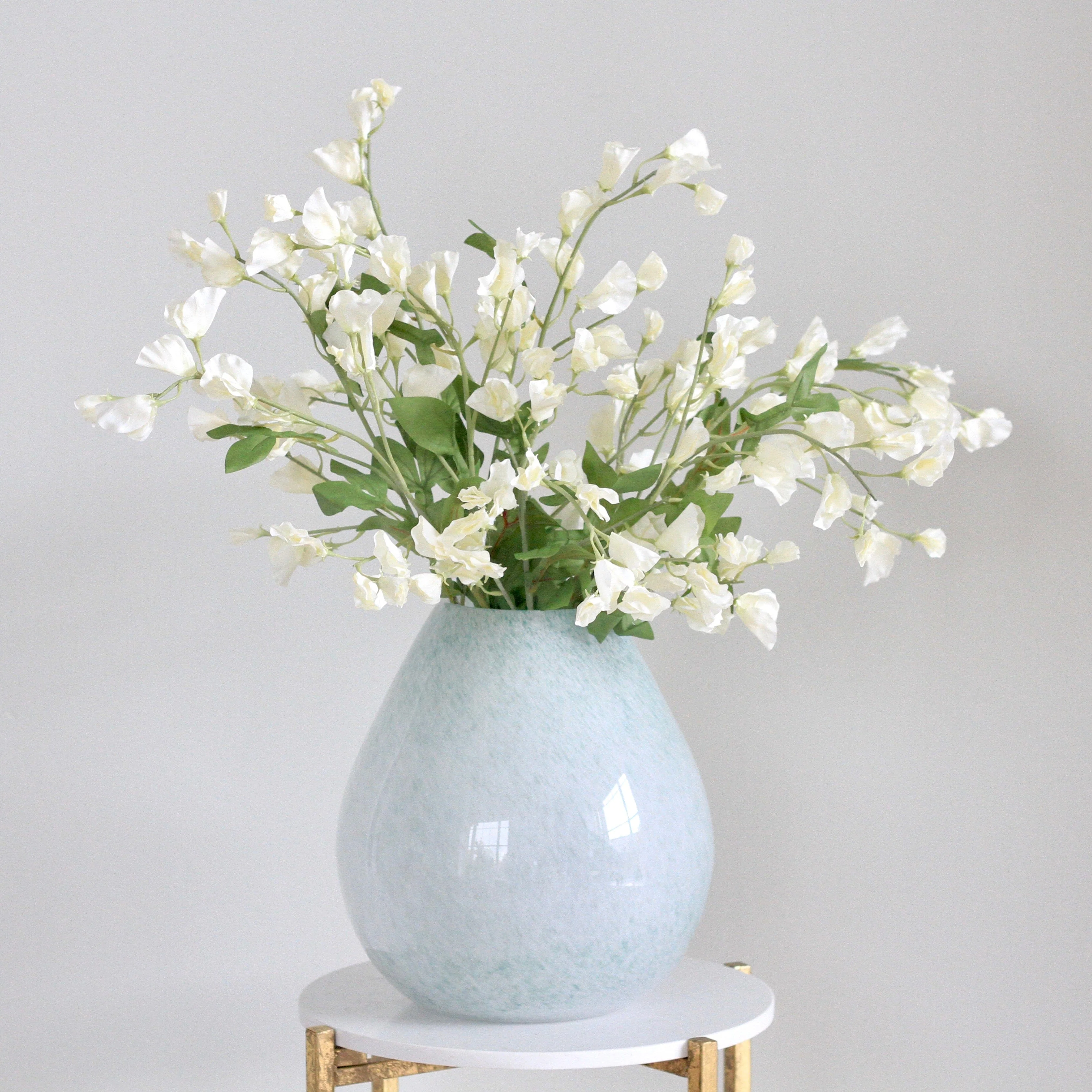 Artificial Cream Tall Sweet Pea - Image 3