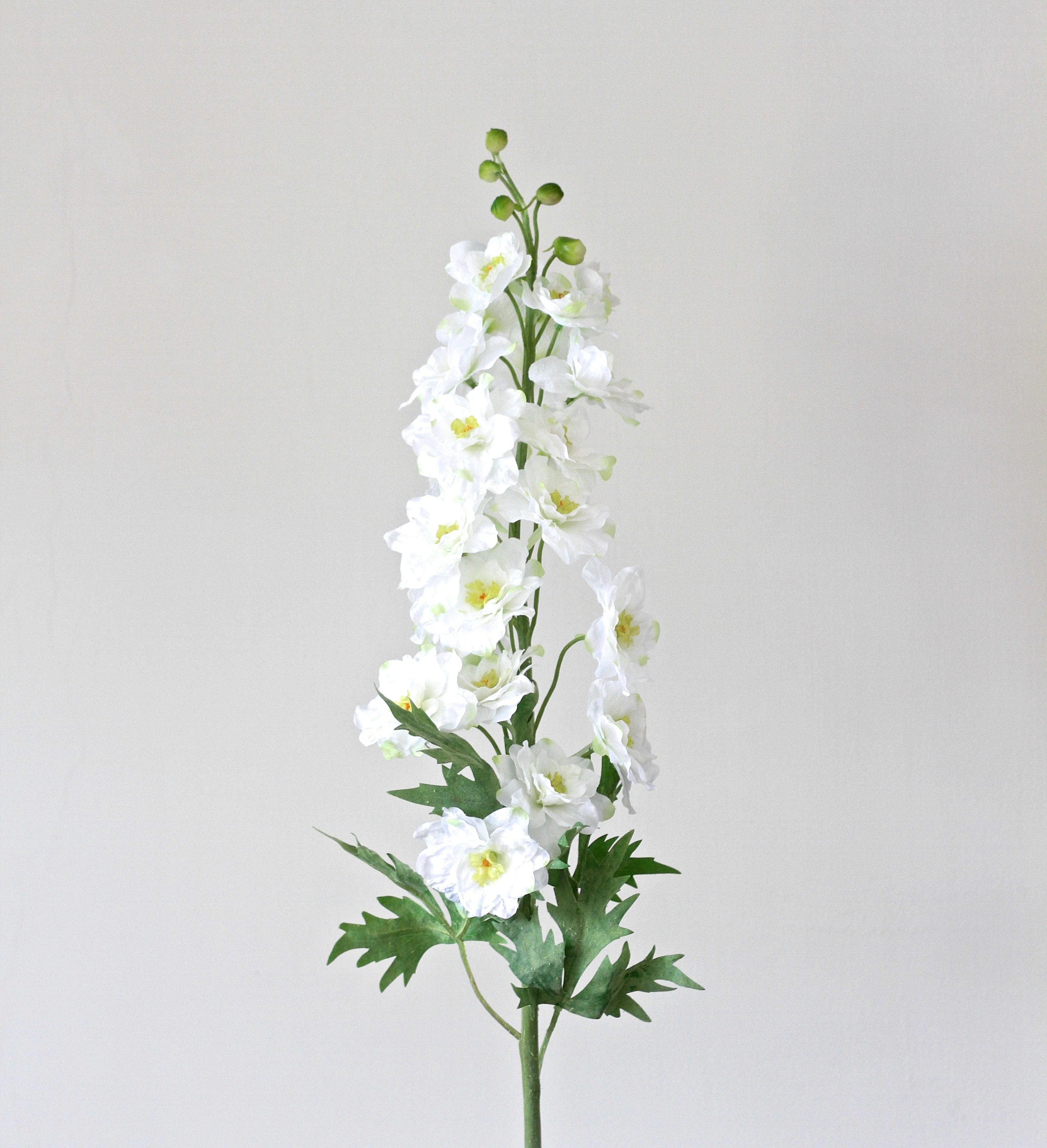 Artificial White Tall Delphinium - Image 4