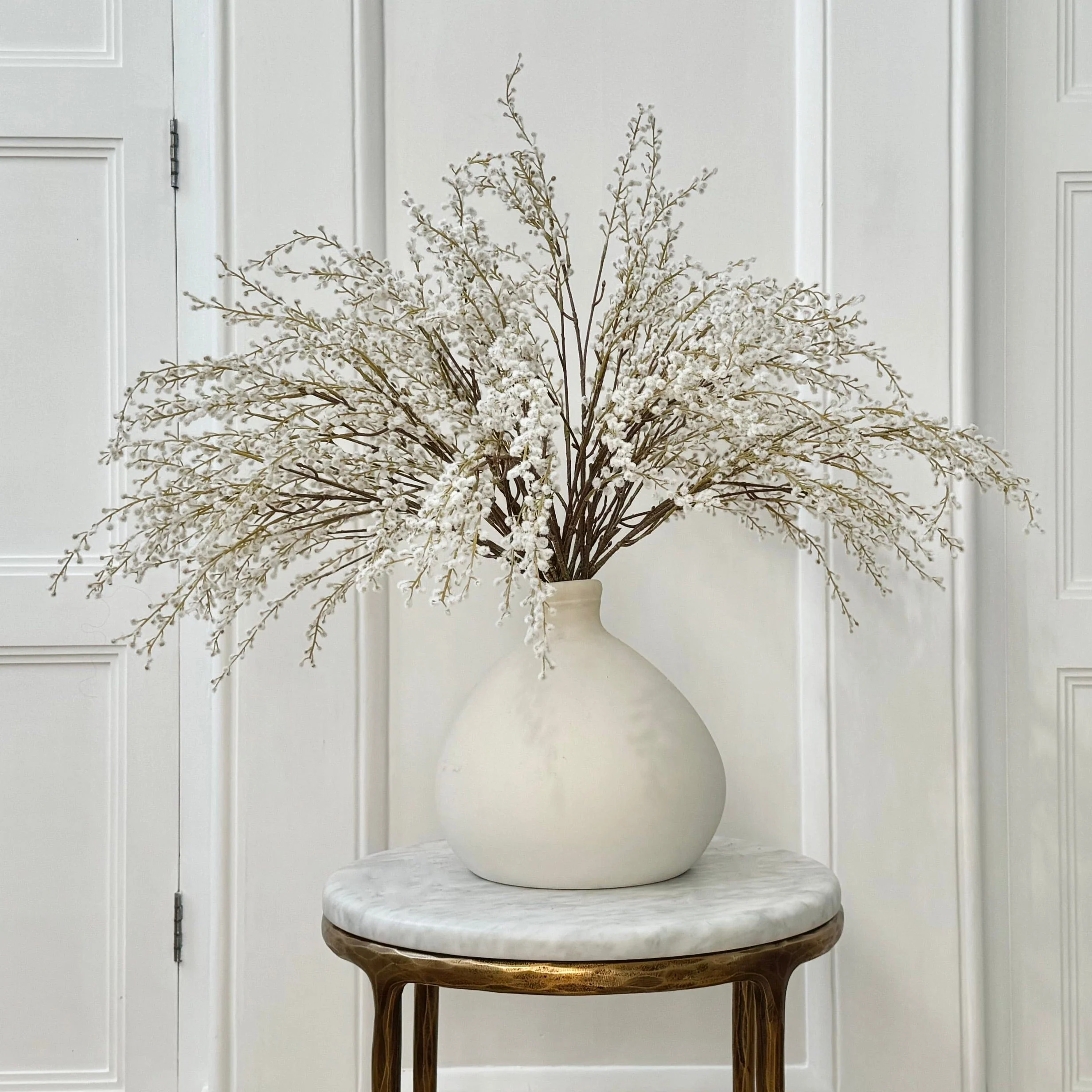 Artificial White Willow Spray - Image 3