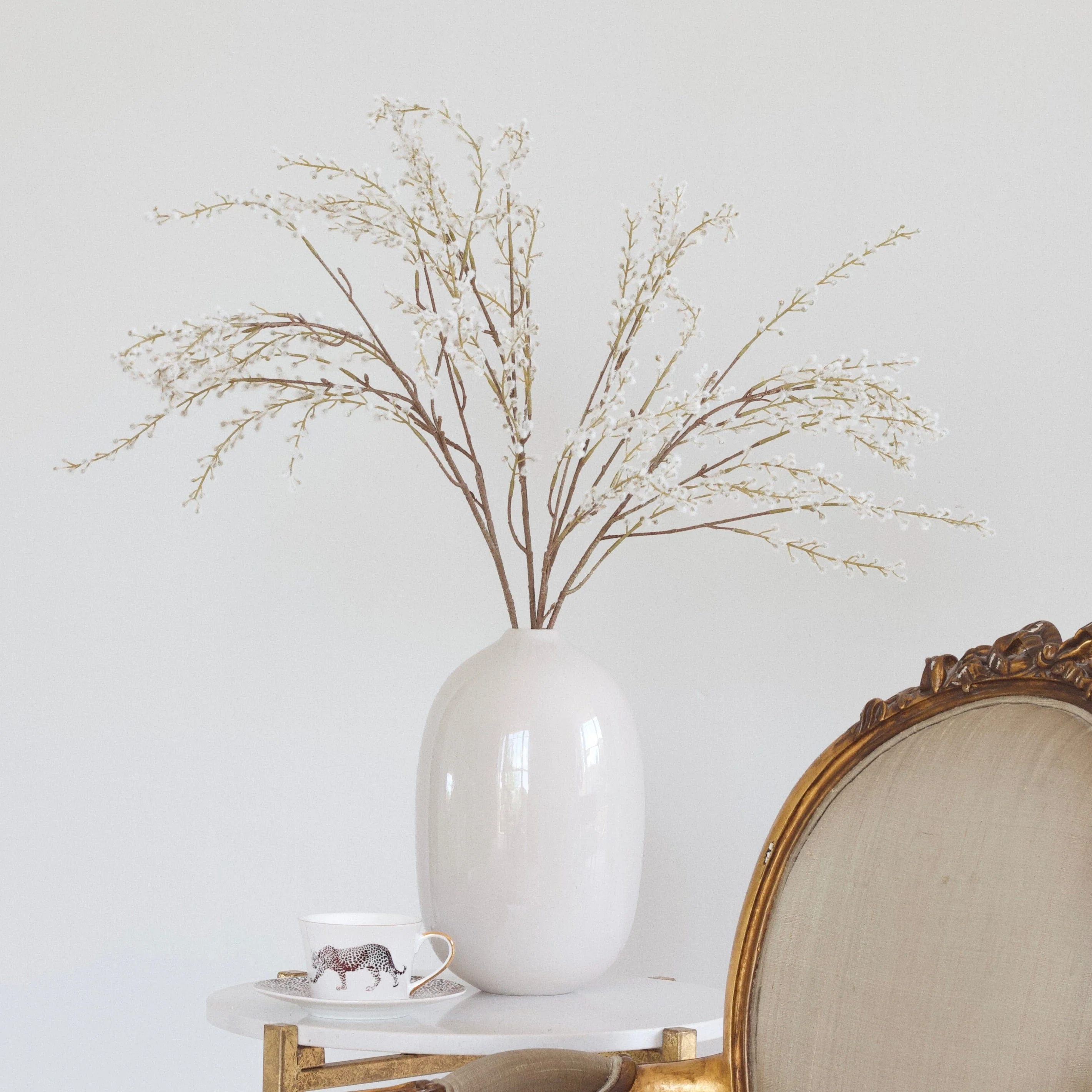 Artificial White Willow Spray - Image 4