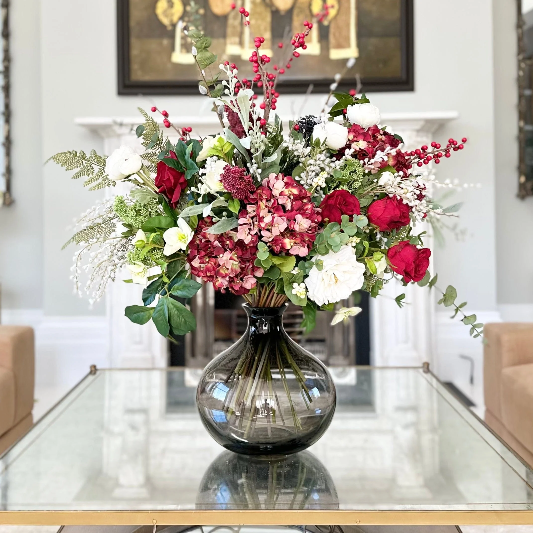 Winter Splendour Artificial Flower Arrangement - Image 3