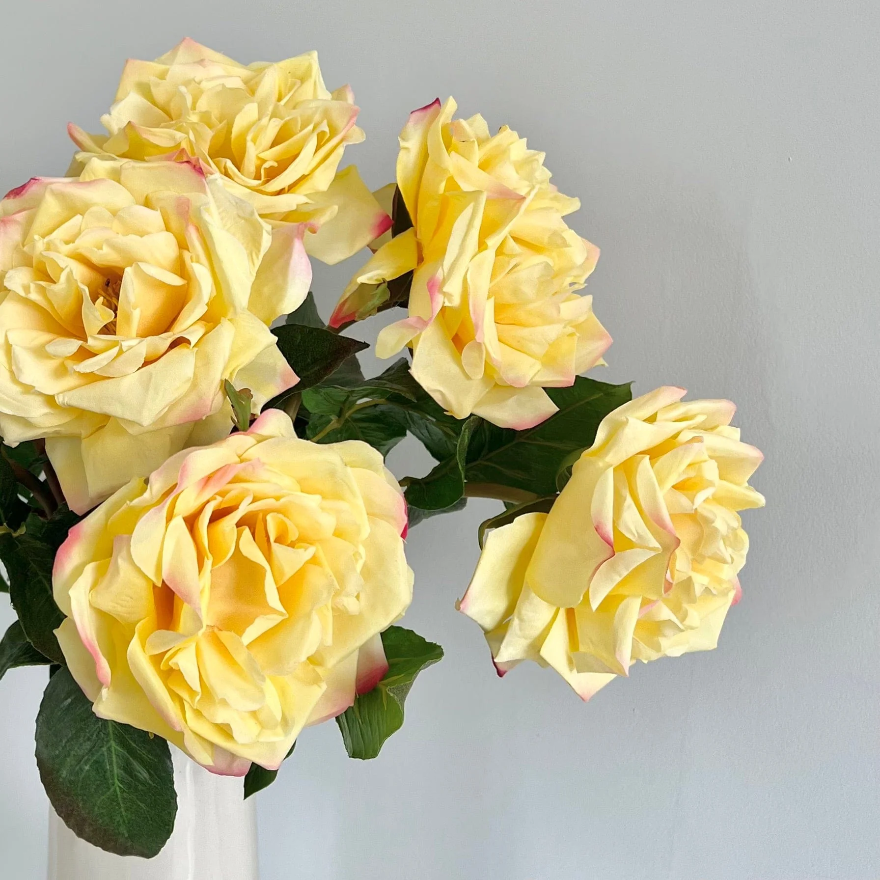 Artificial Yellow Garden Rose - Image 3